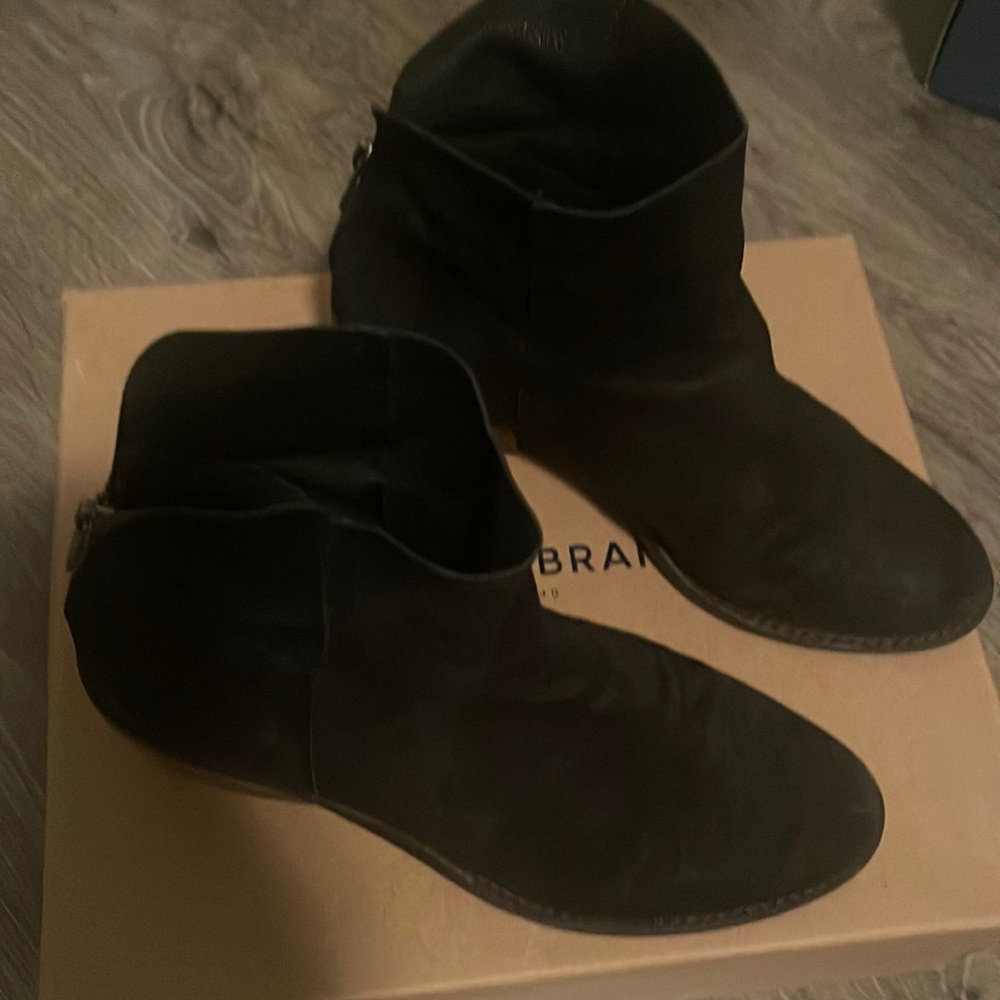 Lucky Black Suede Booties